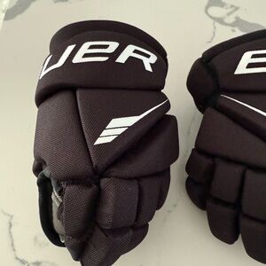 Bauer Black Ice Hockey Gloves Kids
